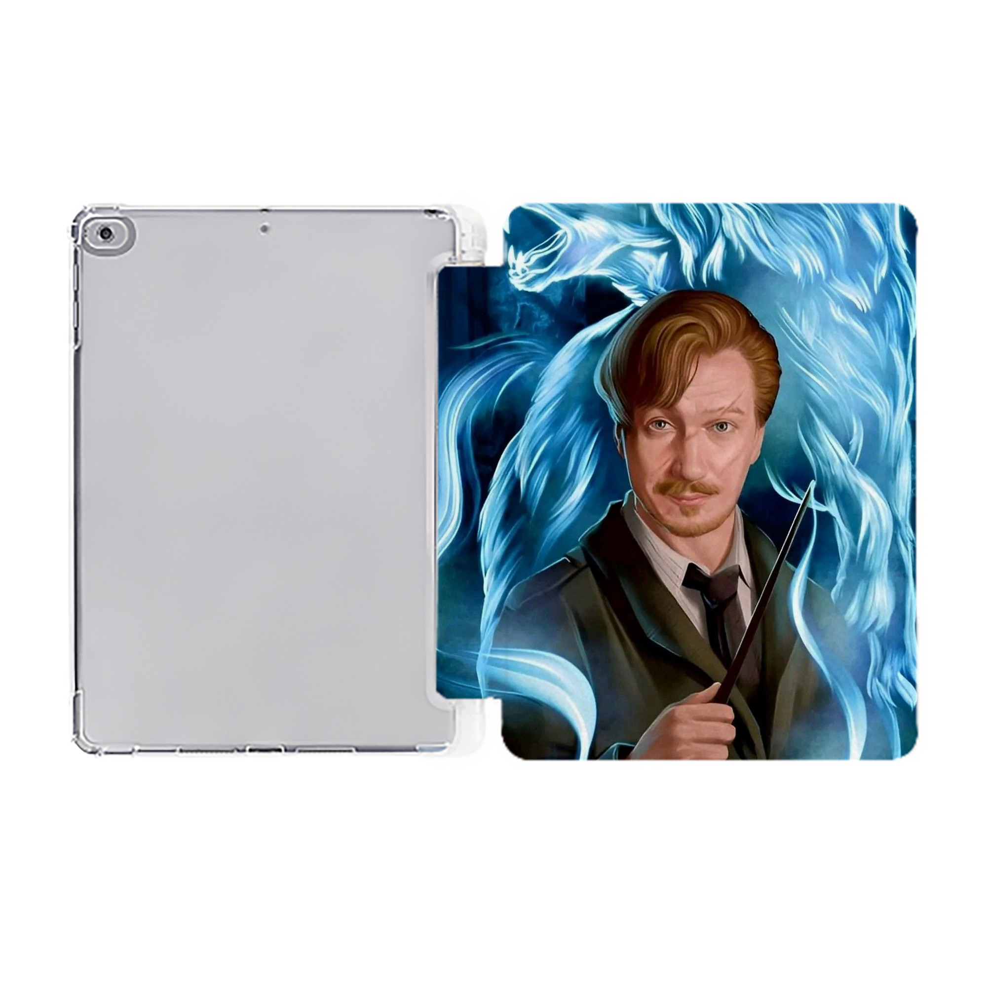 （画像用） Harry Potter ハリー・ポッターシリーズ IPad ケース ペン収納付き 三つ折りスタンド PUレザー×シリコン 対応機種9.5/10.5/10.9インチ